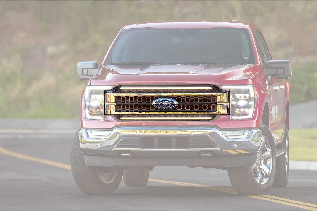 XBG23 – MORIMOTO Grille, Honeycomb Style With Emblem And DRL Cutouts Chrome Finish ABS Plastic With 2 XBG LED DRL Bar...